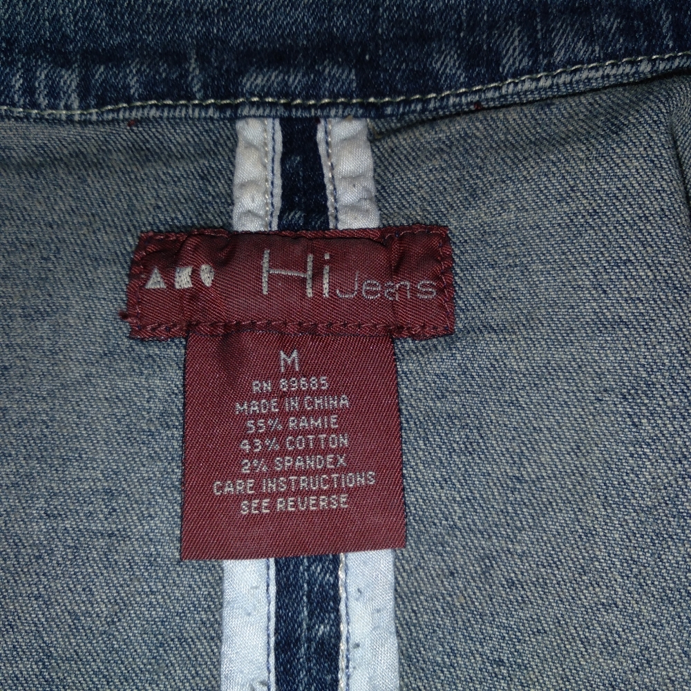 HI Jean's Medium Vintage cropped Jean Jacket - Picture 6 of 6